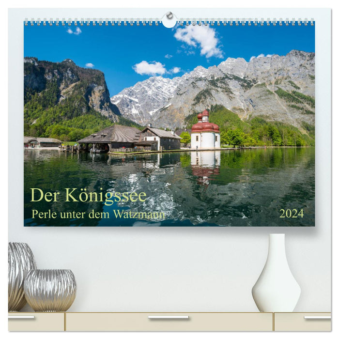 Der Königssee Perle unter dem Watzmann (CALVENDO Premium Wandkalender 2024)