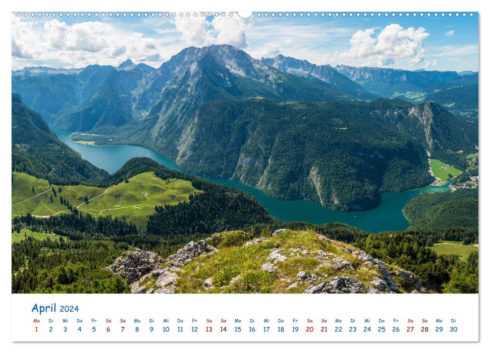 Der Königssee Perle unter dem Watzmann (CALVENDO Premium Wandkalender 2024)