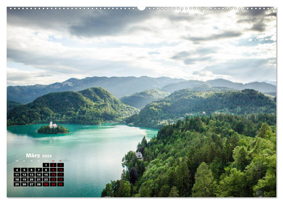 Grünes Slowenien (CALVENDO Premium Wandkalender 2024)