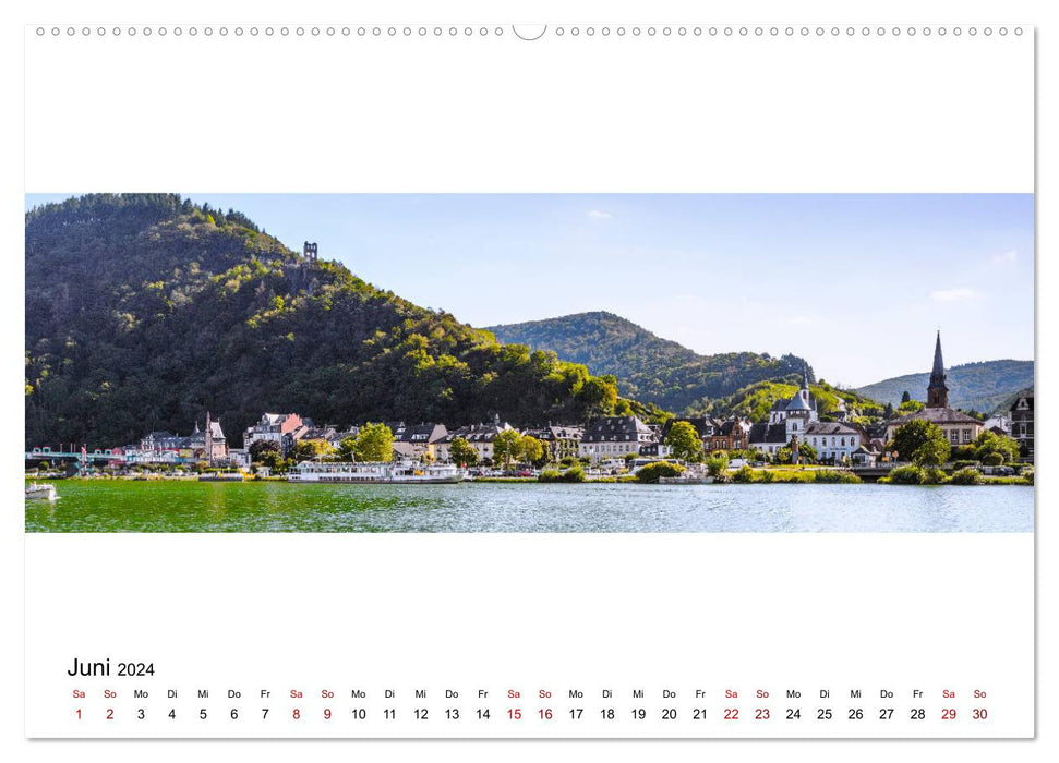 Mosel im Panorama (CALVENDO Premium Wandkalender 2024)