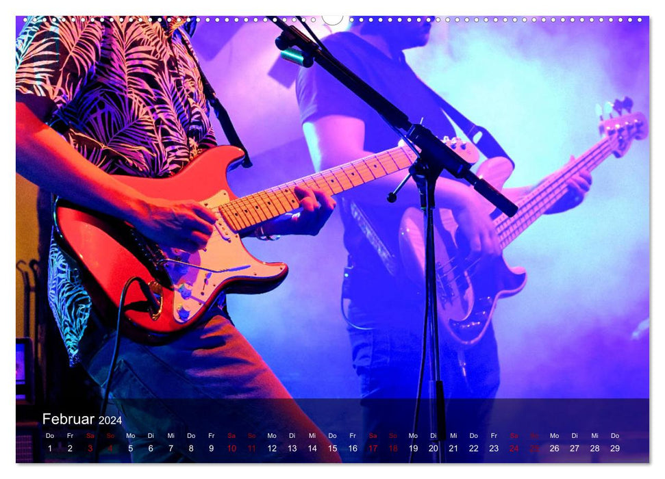 Rockmusik live (CALVENDO Premium Wandkalender 2024)