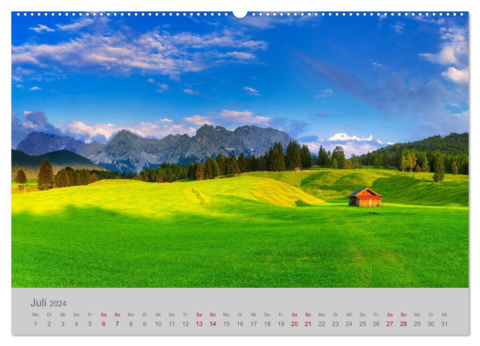 Garmisch-Partenkirchen Werdenfelser Land (CALVENDO Premium Wandkalender 2024)