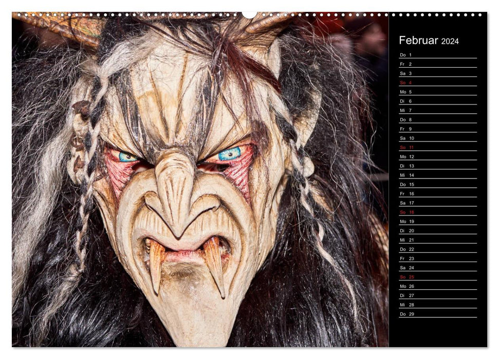 Krampus Kalender 2024 (CALVENDO Wandkalender 2024)