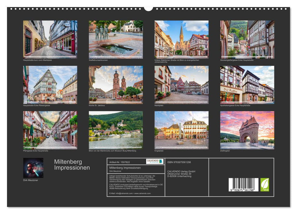 Miltenberg Impressionen (CALVENDO Premium Wandkalender 2024)