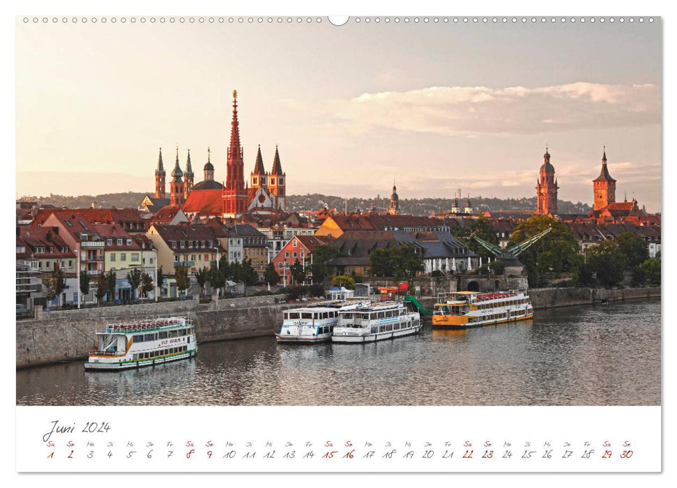 Würzburg Die Barockstadt am Main (CALVENDO Premium Wandkalender 2024)