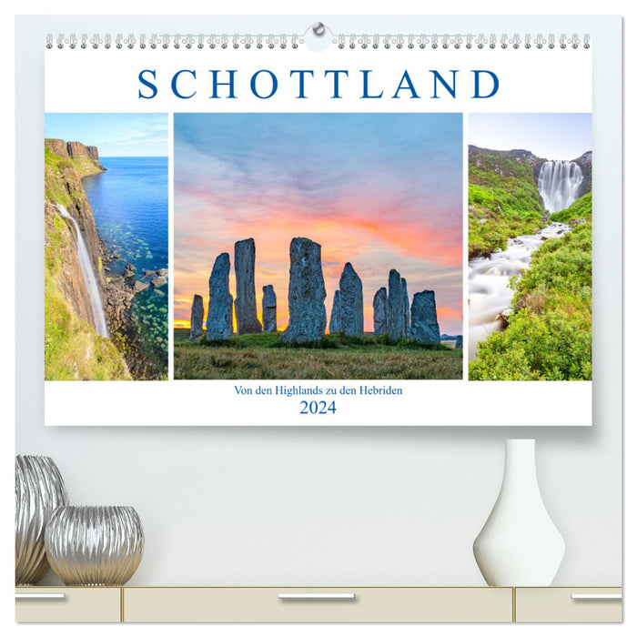 Von den Highlands zu den Hebriden (CALVENDO Premium Wandkalender 2024)