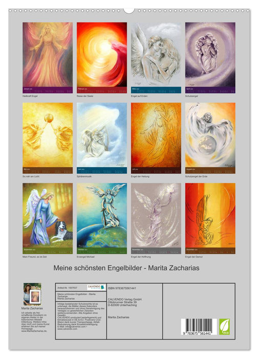 Meine schönsten Engelbilder - Marita Zacharias (CALVENDO Premium Wandkalender 2024)