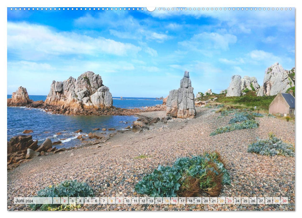 Normandie und Bretagne-faszinierend abwechslungsreich (CALVENDO Premium Wandkalender 2024)