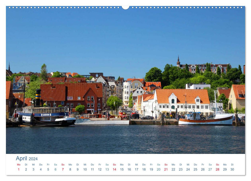 Flensburg 2024. Impressionen rund um den Hafen (CALVENDO Premium Wandkalender 2024)