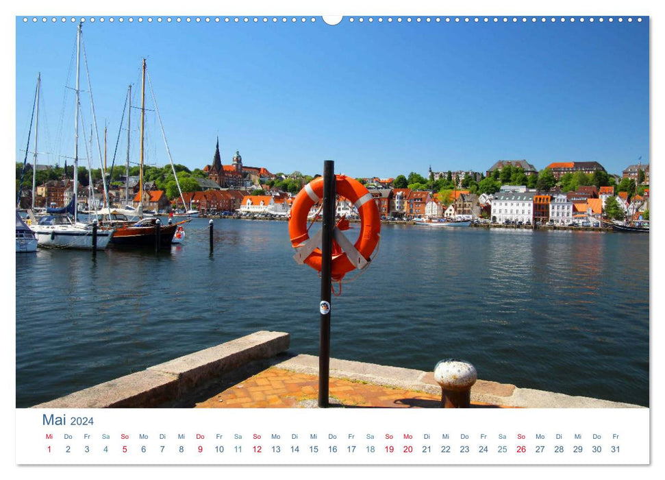 Flensburg 2024. Impressionen rund um den Hafen (CALVENDO Premium Wandkalender 2024)