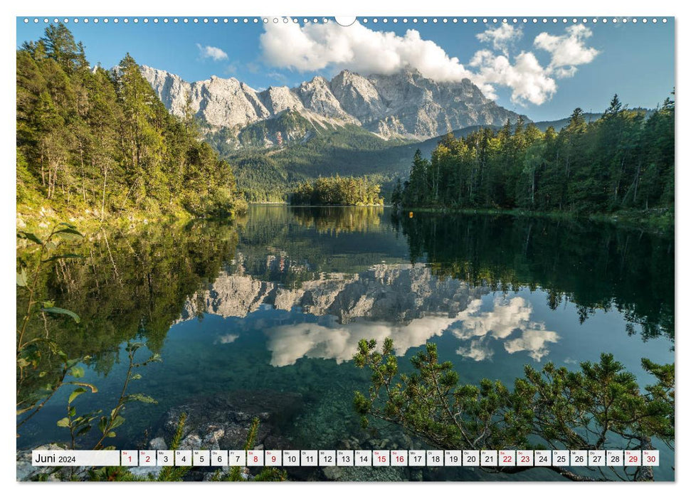 Ein Sommer rund um Garmisch-Partenkirchen (CALVENDO Premium Wandkalender 2024)