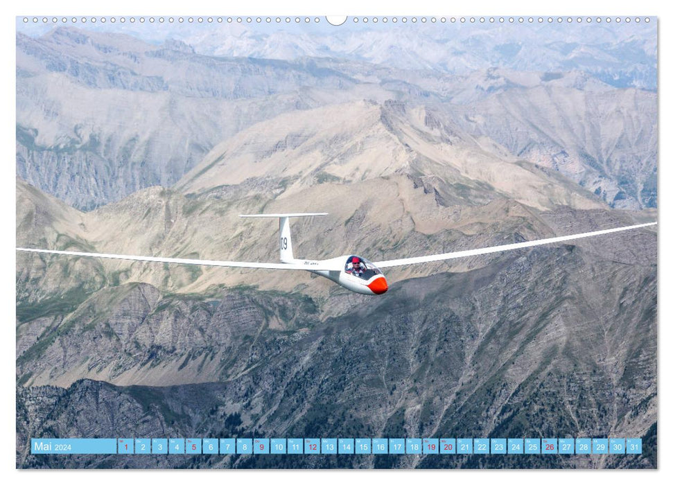 Segelflug - Den Traum vom Fliegen erfüllen (CALVENDO Premium Wandkalender 2024)