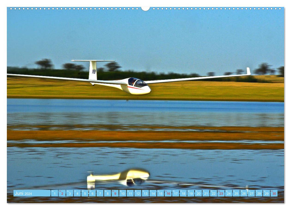 Vol à voile - Réaliser le rêve de voler (Calendrier mural CALVENDO Premium 2024) 