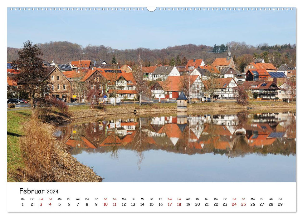 L'Edersee - Paradis en Hesse du Nord (Calvendo Premium Wall Calendar 2024) 