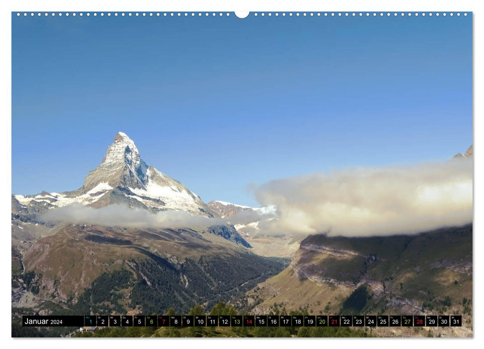 Und ewig lockt das Matterhorn (CALVENDO Premium Wandkalender 2024)