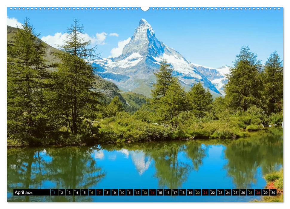 Und ewig lockt das Matterhorn (CALVENDO Premium Wandkalender 2024)