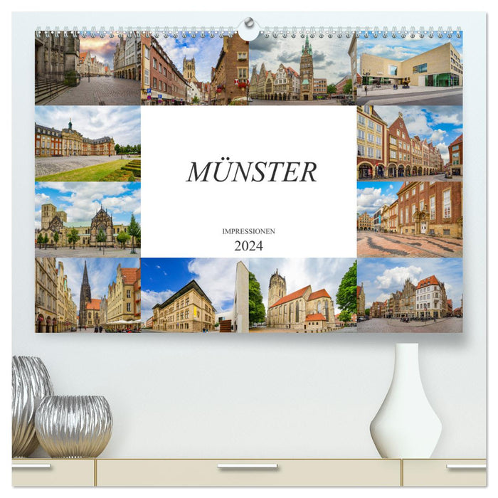 Münster Impressions (Calendrier mural CALVENDO Premium 2024) 