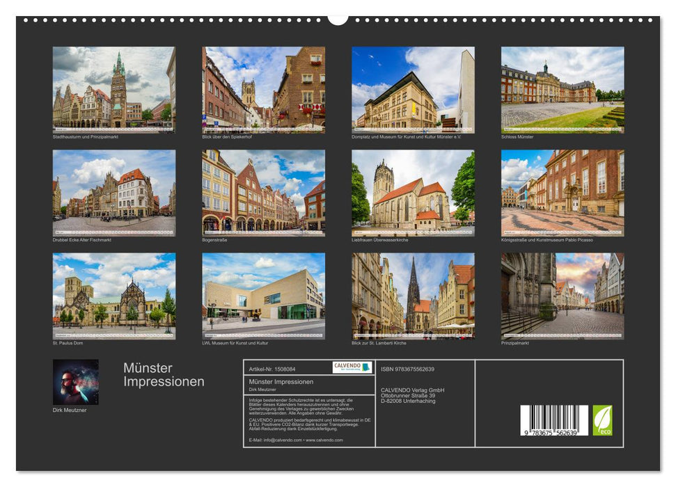 Münster Impressionen (CALVENDO Premium Wandkalender 2024)
