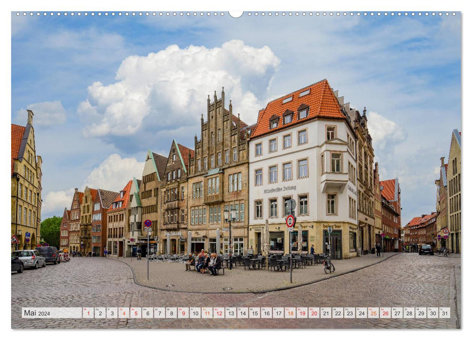 Münster Impressionen (CALVENDO Premium Wandkalender 2024)