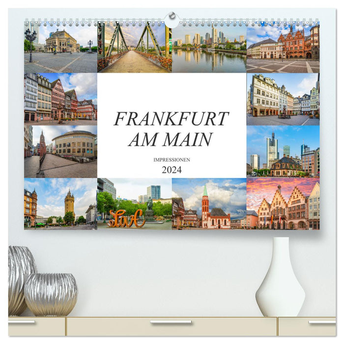 Frankfurt am Main Impressionen (CALVENDO Premium Wandkalender 2024)