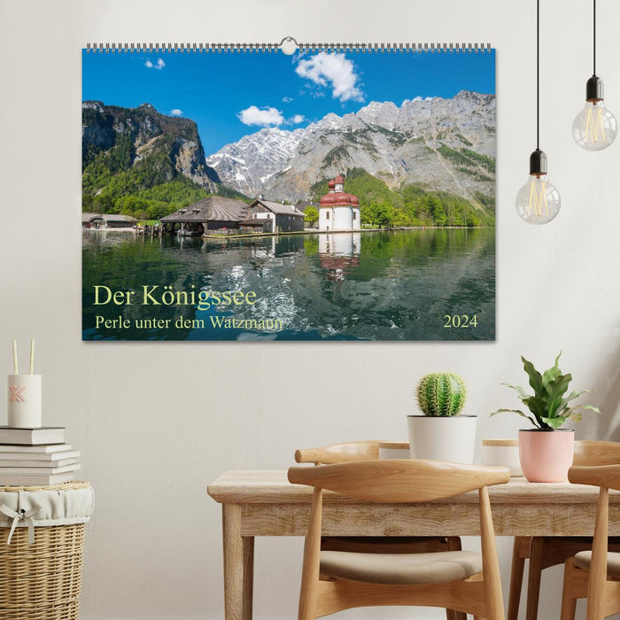 Der Königssee Perle unter dem Watzmann (CALVENDO Wandkalender 2024)