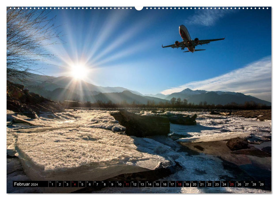Flugzeugkalender (CALVENDO Wandkalender 2024)