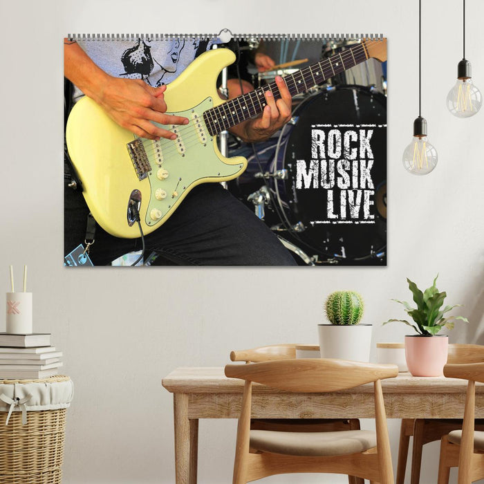 Musique rock en direct (Calendrier mural CALVENDO 2024) 