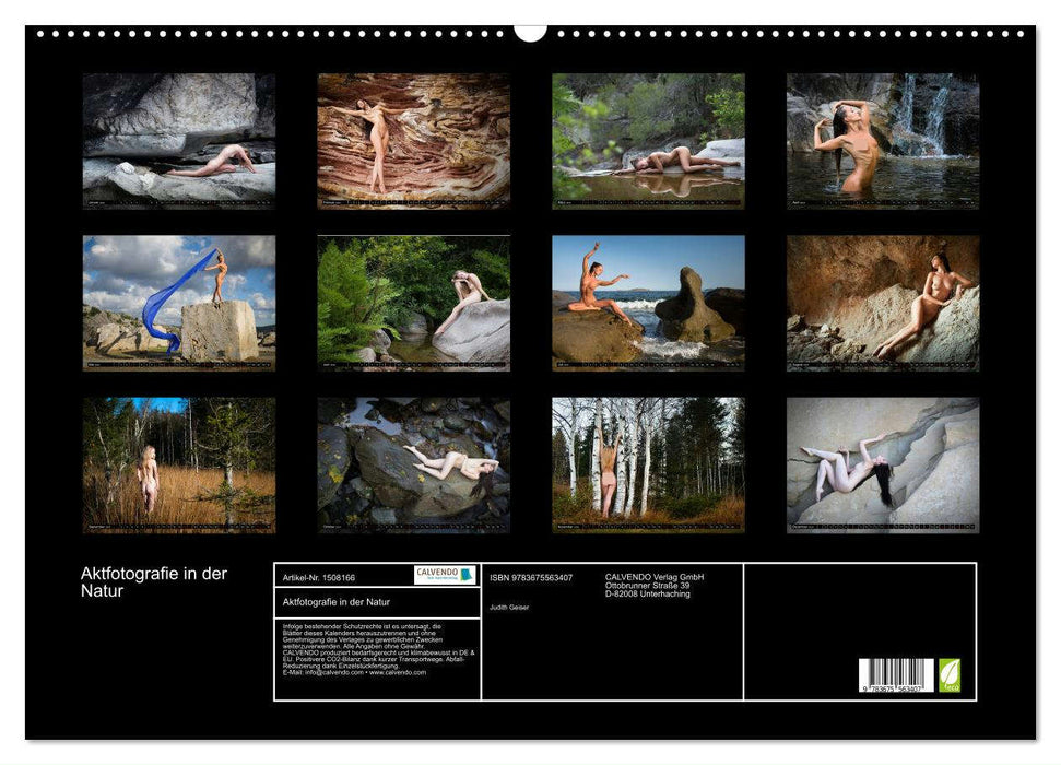 Aktfotografie in der Natur (CALVENDO Wandkalender 2024)