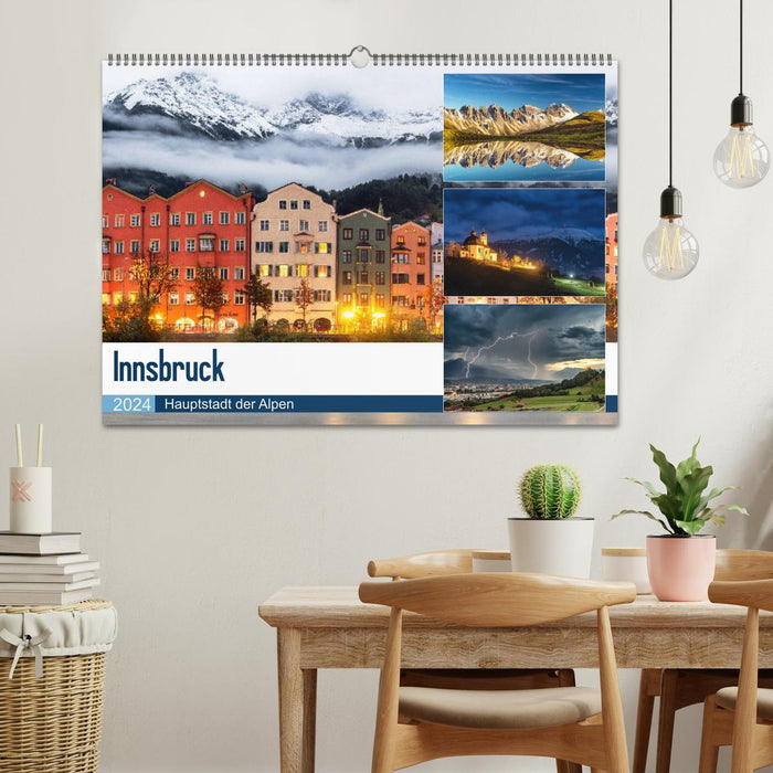 Innsbruck - Capitale des Alpes (Calendrier mural CALVENDO 2024) 