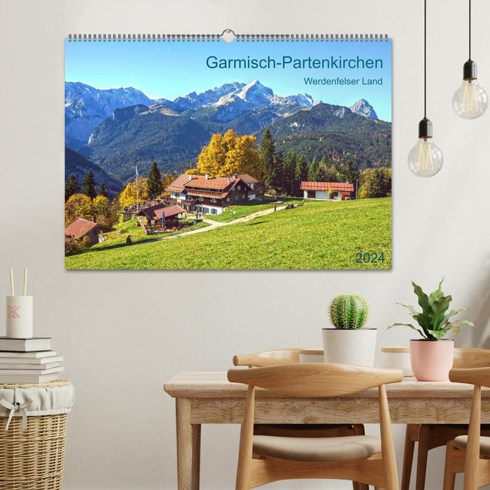 Garmisch-Partenkirchen Werdenfelser Land (calendrier mural CALVENDO 2024) 