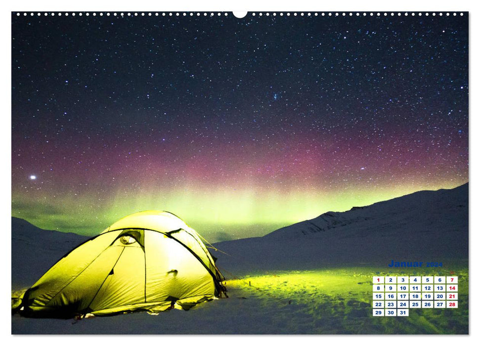 Faszinierende Lichterscheinungen am Himmel - Polarlichter (CALVENDO Wandkalender 2024)