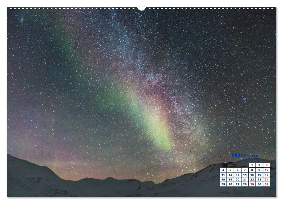 Faszinierende Lichterscheinungen am Himmel - Polarlichter (CALVENDO Wandkalender 2024)