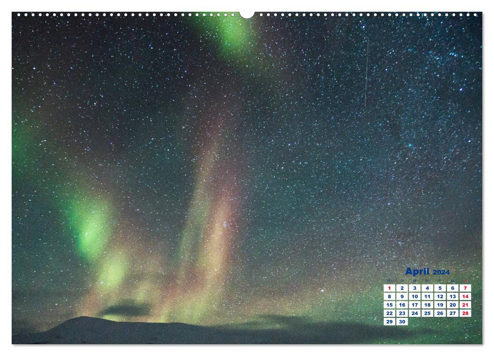 Faszinierende Lichterscheinungen am Himmel - Polarlichter (CALVENDO Wandkalender 2024)