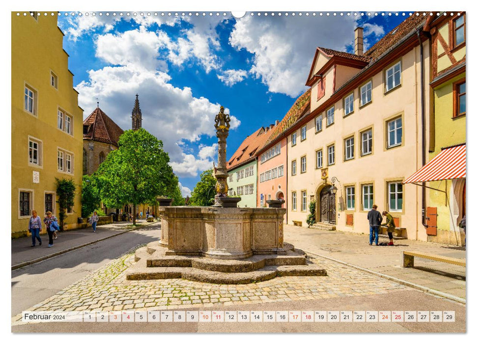 Rothenburg ob der Tauber Impressionen (CALVENDO Premium Wandkalender 2024)