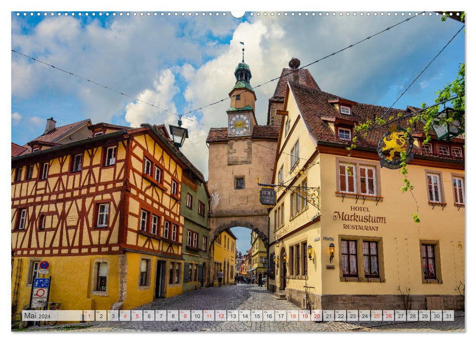 Rothenburg ob der Tauber Impressionen (CALVENDO Premium Wandkalender 2024)