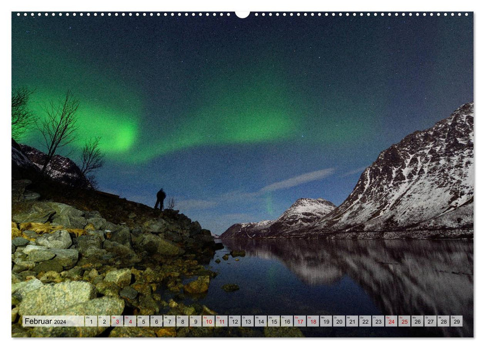 Aurora Borealis: Polarlichter in Norwegen (CALVENDO Premium Wandkalender 2024)