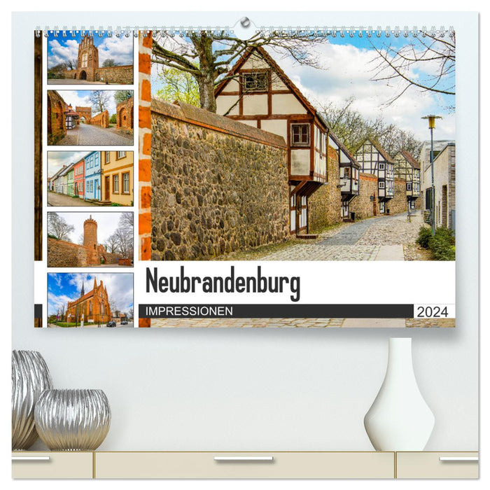 Neubrandenburg Impressionen (CALVENDO Premium Wandkalender 2024)
