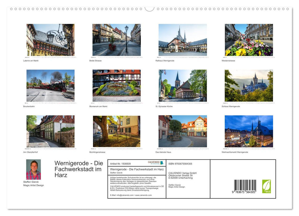 Wernigerode - Die Fachwerkstadt im Harz (CALVENDO Premium Wandkalender 2024)