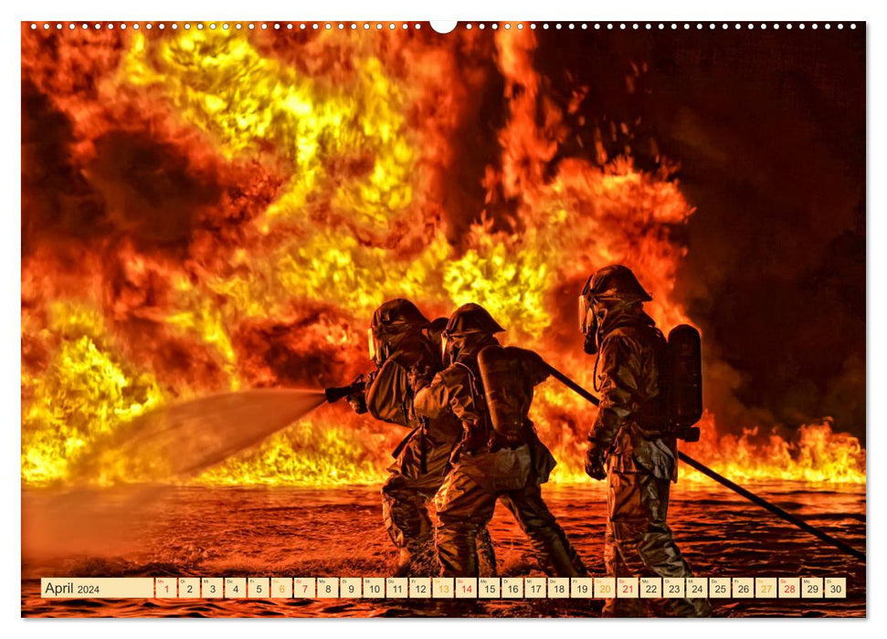 Service d'incendie - Opérations (Calendrier mural CALVENDO Premium 2024) 