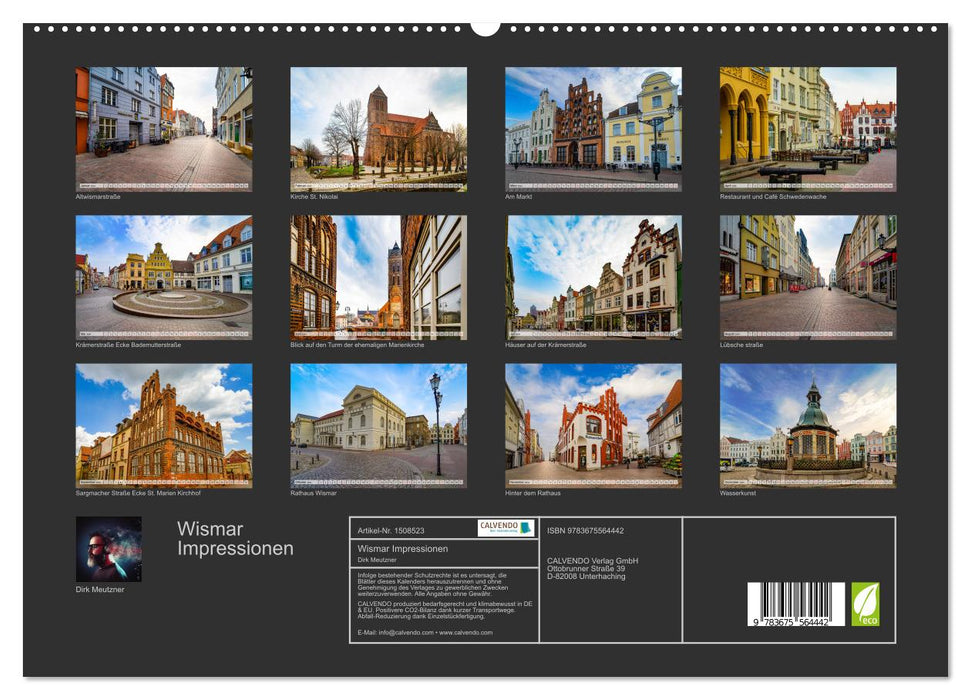 Wismar Impressionen (CALVENDO Premium Wandkalender 2024)