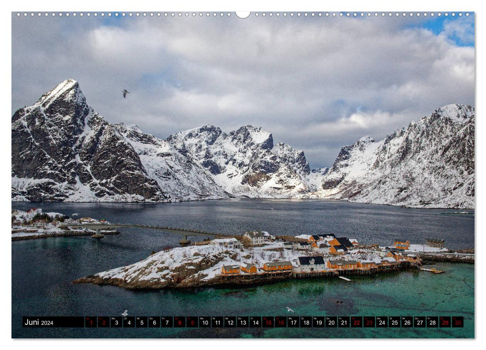 Lofoten et Vesterålen en hiver (Calvendo Premium Wall Calendar 2024) 