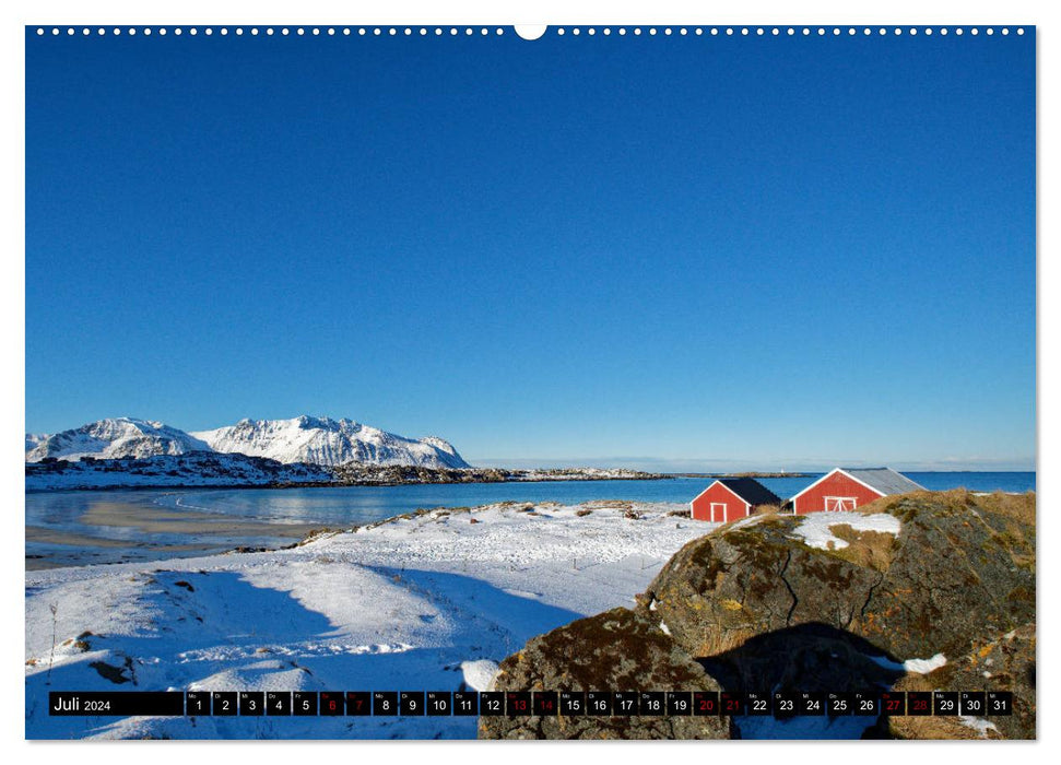 Lofoten and Vesterålen in winter (CALVENDO Premium Wall Calendar 2024) 