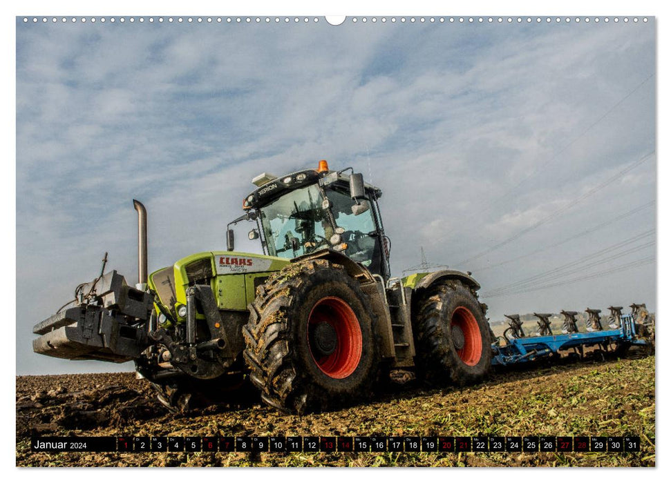 Agriculture - Haute technologie sur le terrain (Calendrier mural CALVENDO Premium 2024) 