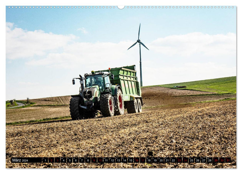 Agriculture - Haute technologie sur le terrain (Calendrier mural CALVENDO Premium 2024) 