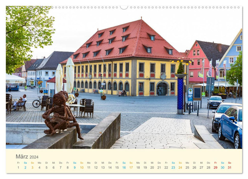 Lichtenfels - die Deutsche Korbstadt (CALVENDO Wandkalender 2024)