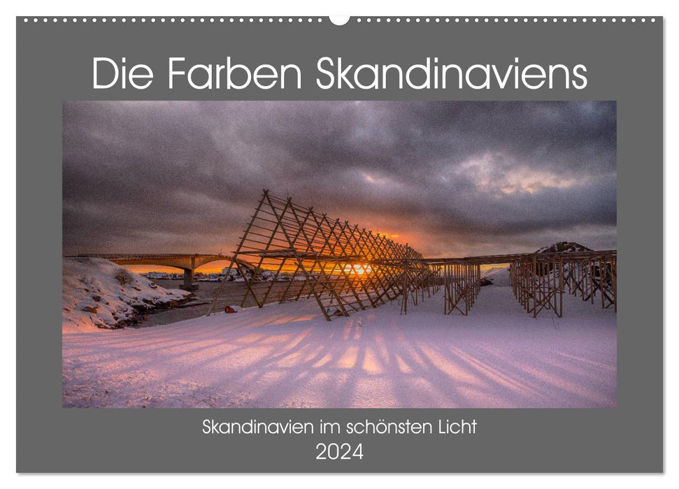 Die Farben Skandinaviens (CALVENDO Wandkalender 2024)