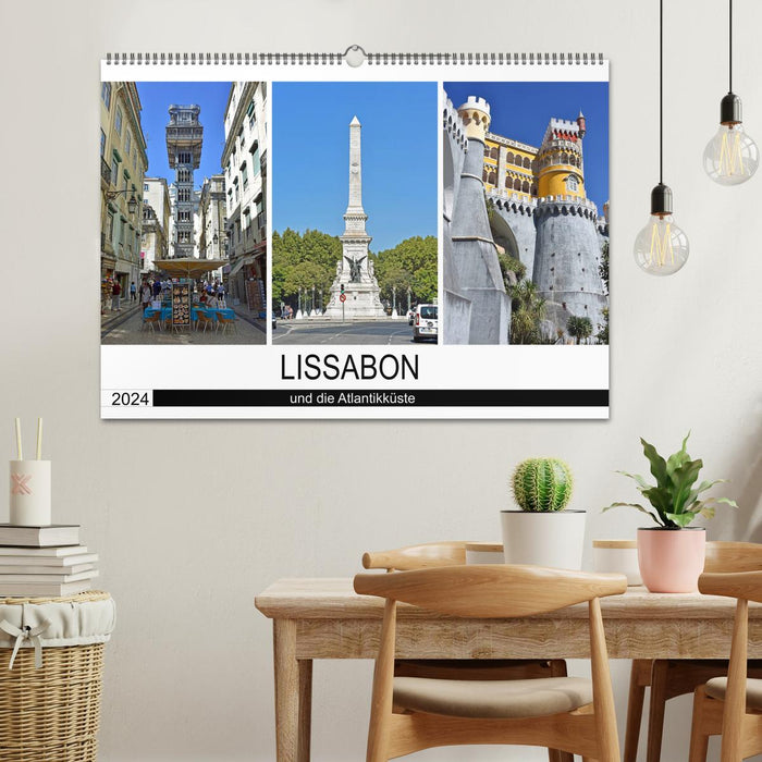 LISSABON und die Atlantikküste (CALVENDO Wandkalender 2024)