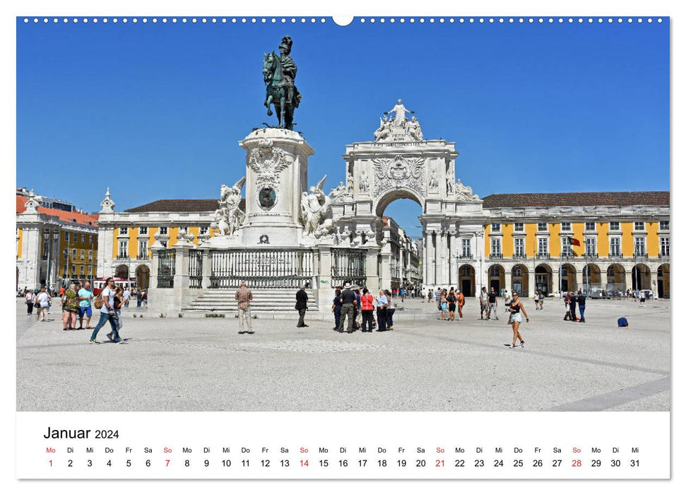 LISBON and the Atlantic coast (CALVENDO wall calendar 2024) 