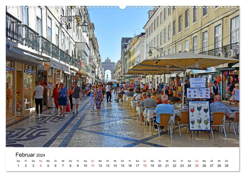 LISBONNE et la côte Atlantique (Calendrier mural CALVENDO 2024) 