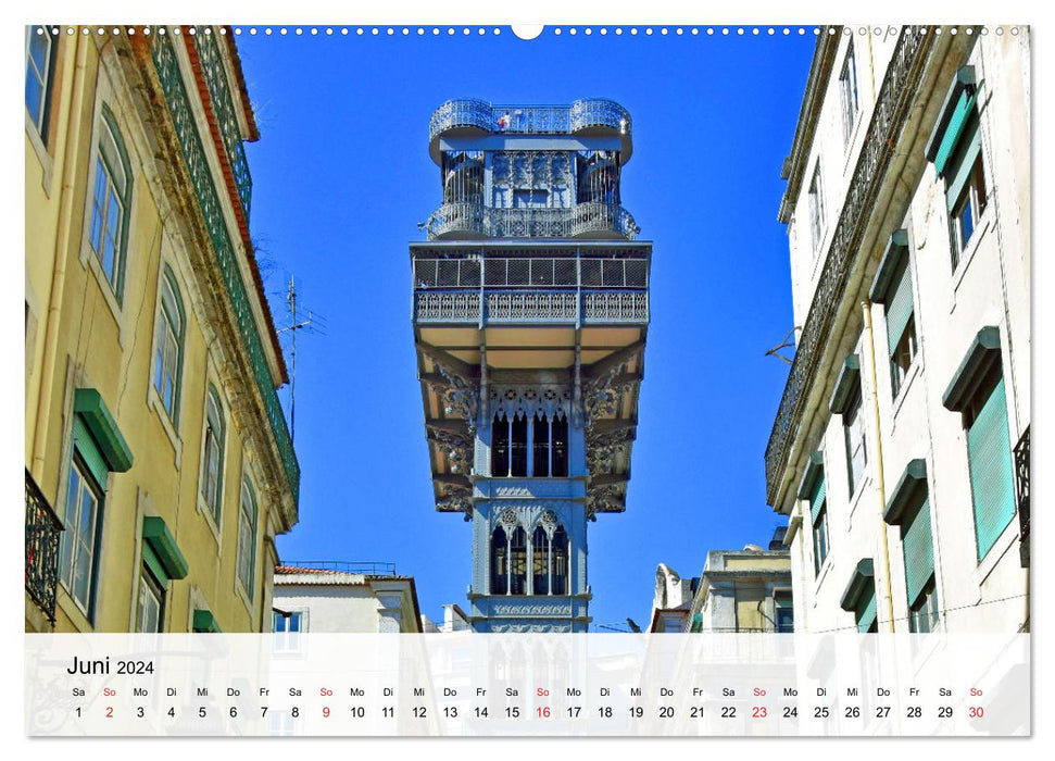 LISSABON und die Atlantikküste (CALVENDO Wandkalender 2024)